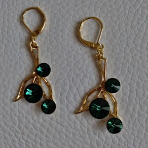 Náušnice visiace – Emerald